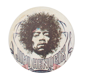 Jimi Hendrix licensed button 