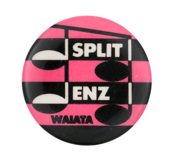 Split Enz Waiata Pink Music Button Museum