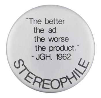 Stereophile Music Button Museum