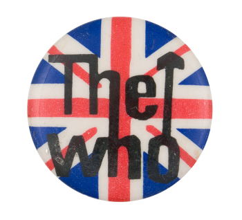 The Who Union Jack Music Button Museum