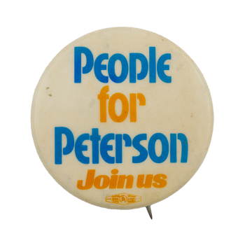 People for Peterson Political Busy Beaver Button Museum