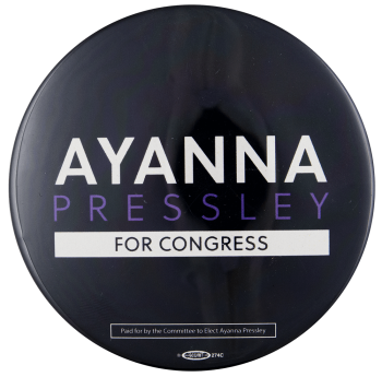 Ayanna Pressley for Congress Political Busy Beaver Button Museum