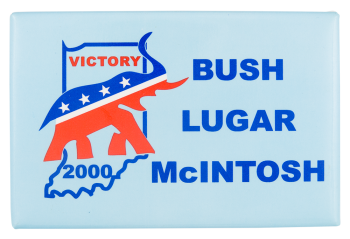 Bush Lugar McIntosh Political Button Museum