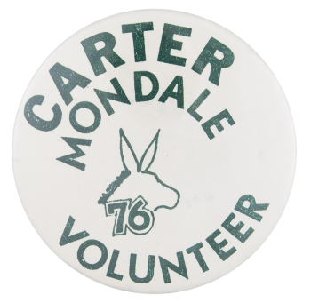 Carter Mondale Volunteer Club Button Museum