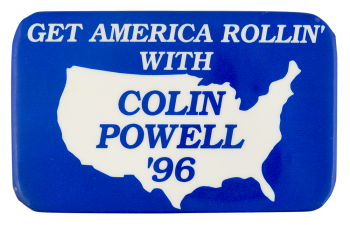 Colin Powell '96 Political Button Museum