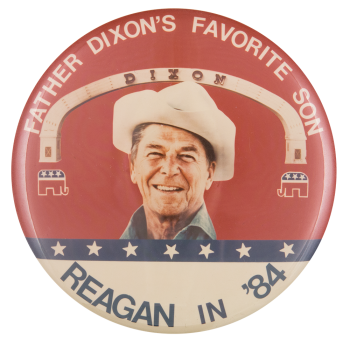 Father Dixon's Favorite Son Political Button Museum