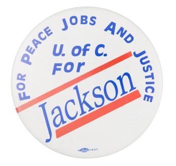 For Peace Jobs and Justice Political Button Museum
