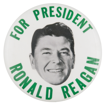 For President Ronald Reagan Political Button Museum