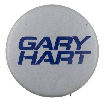 Gary Hart Silver Political Button Museum