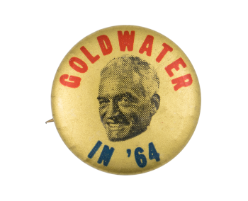 Goldwater in '64 Gold Political Button Museum