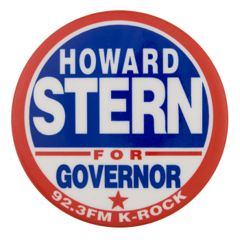 Howard Stern For Governor Entertainment Busy Beaver Button Museum