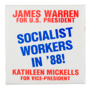 James Warren for U.S. President Political Button Museum