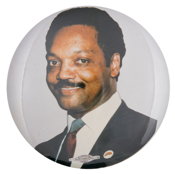 Jesse Jackson Color Portrait Political Button Museum
