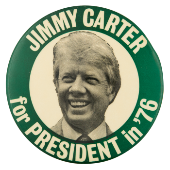 Jimmy Carter for President in 76 Small Political Button Museum