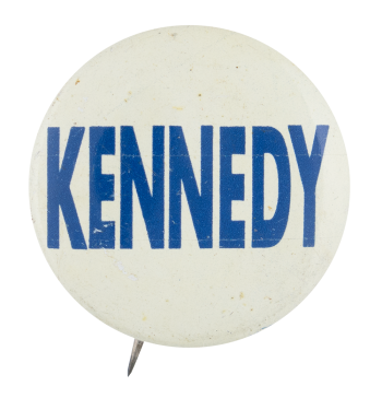Kennedy White and Blue Political Button Museum