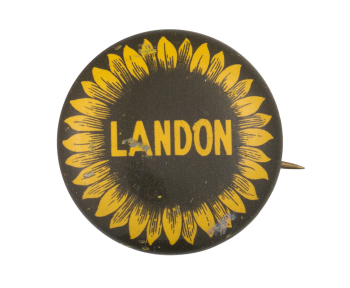 Landon Sunflower Political Button Museum