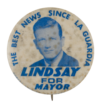 Lindsay for Mayor Political Button Museum