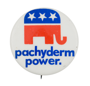 Pachyderm Power Political Button Museum
