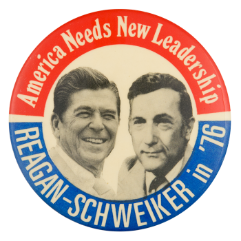 Reagan Schweizer in '76 Political Button Museum