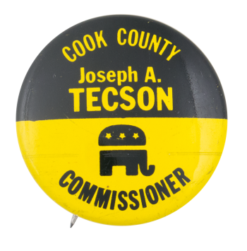 Tecson Commissioner Political Button Museum