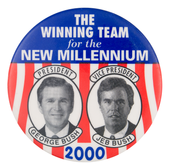 The Winning Team for the New Millennium Political Button Museum