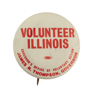 Volunteer Illinois Political Busy Beaver Button Museum