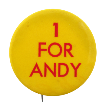 One For Andy Ice Breakers Button Museum