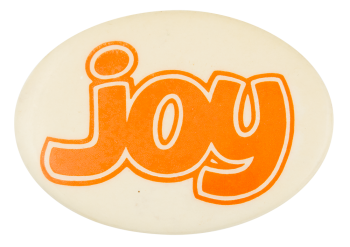 Joy Oval Ice Breakers Button Museum