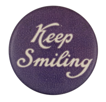 Keep Smiling Ice Breakers Button Museum