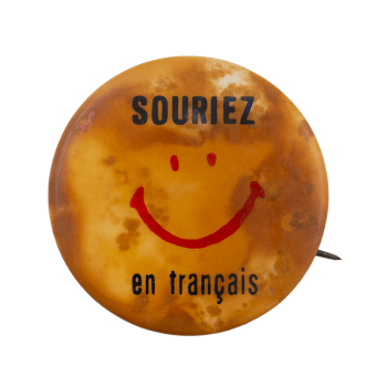 Souriez en Français Smileys Busy Beaver Button Museum