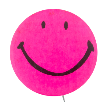 Hot Pink Smiley Smileys Button Museum
