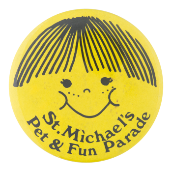 St. Michael's Pet and Fun Parade Smileys Button Museum