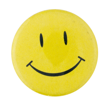 Nasty Gal Yellow Smiley Smiley Button Museum