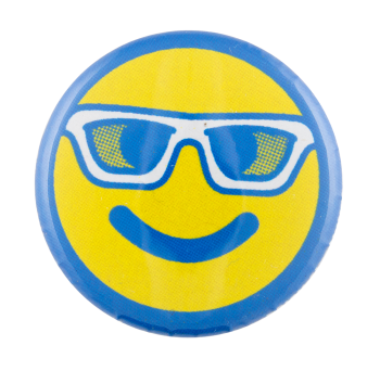 Sunglasses Smiley Face Smileys Button Museum