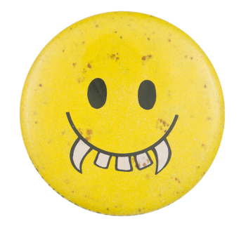 Vampire Smiley Smileys Button Museum