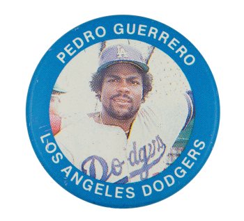 Pedro Guerrero Los Angeles Dodgers Sports Button Museum