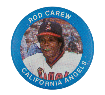 Rod Carew California Angels Sports Button Museum