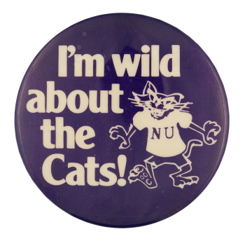 Wild About the Cats Sports Button Museum