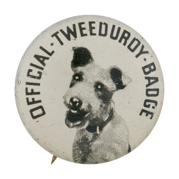 Official Tweeduroy Badge Self Referential Button Museum