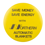 Northern Automatic Blankets Advertising Busy Beaver Button Museum