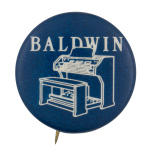 Baldwin Piano Advertising Busy Beaver Button Museum