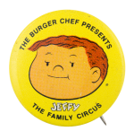 Burger Chef Presents the Family Circus Advertising Button Museum