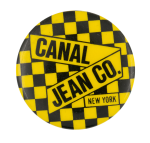 Canal Jean Co. New York Yellow Advertising Button Museum