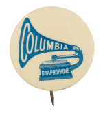 Columbia Graphophone Advertising Button Museum