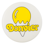 Donvier Ice Cream Maker Advertising Button Museum