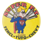 Fencl Tufo Chevrolet Advertising Button Museum