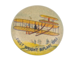 First Wright Biplane 1903 Art Button Museum