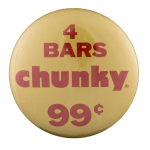 Four Bars Chunky Advertising Button Museum