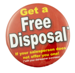 Get a Free Disposal Advertising Busy Beaver Button Museum