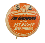 Jerseymaid Advertising Busy Beaver Button Museum